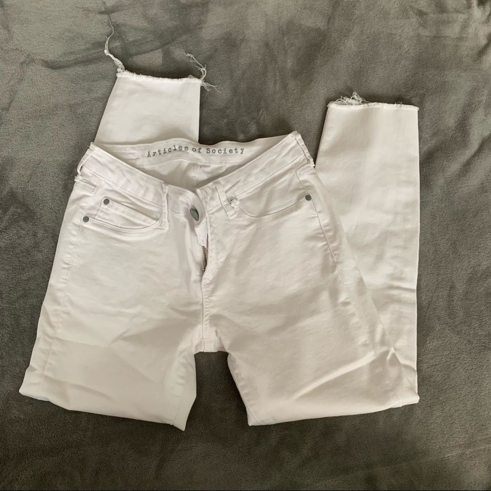 Articles of Society White Jeans